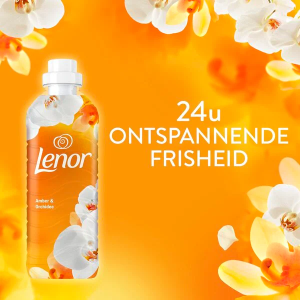 Lenor Borostyán és Orchidea öblítő 1150ml, 55 mosás