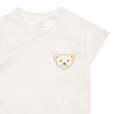 Wickelbody kurzarm GOTS, beige