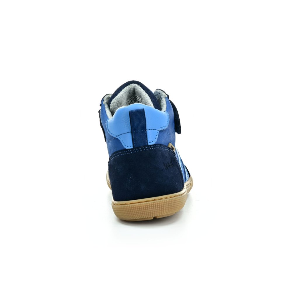 Koel4kids Devo Tex Print Merin Blue Winterbarfußschuhe