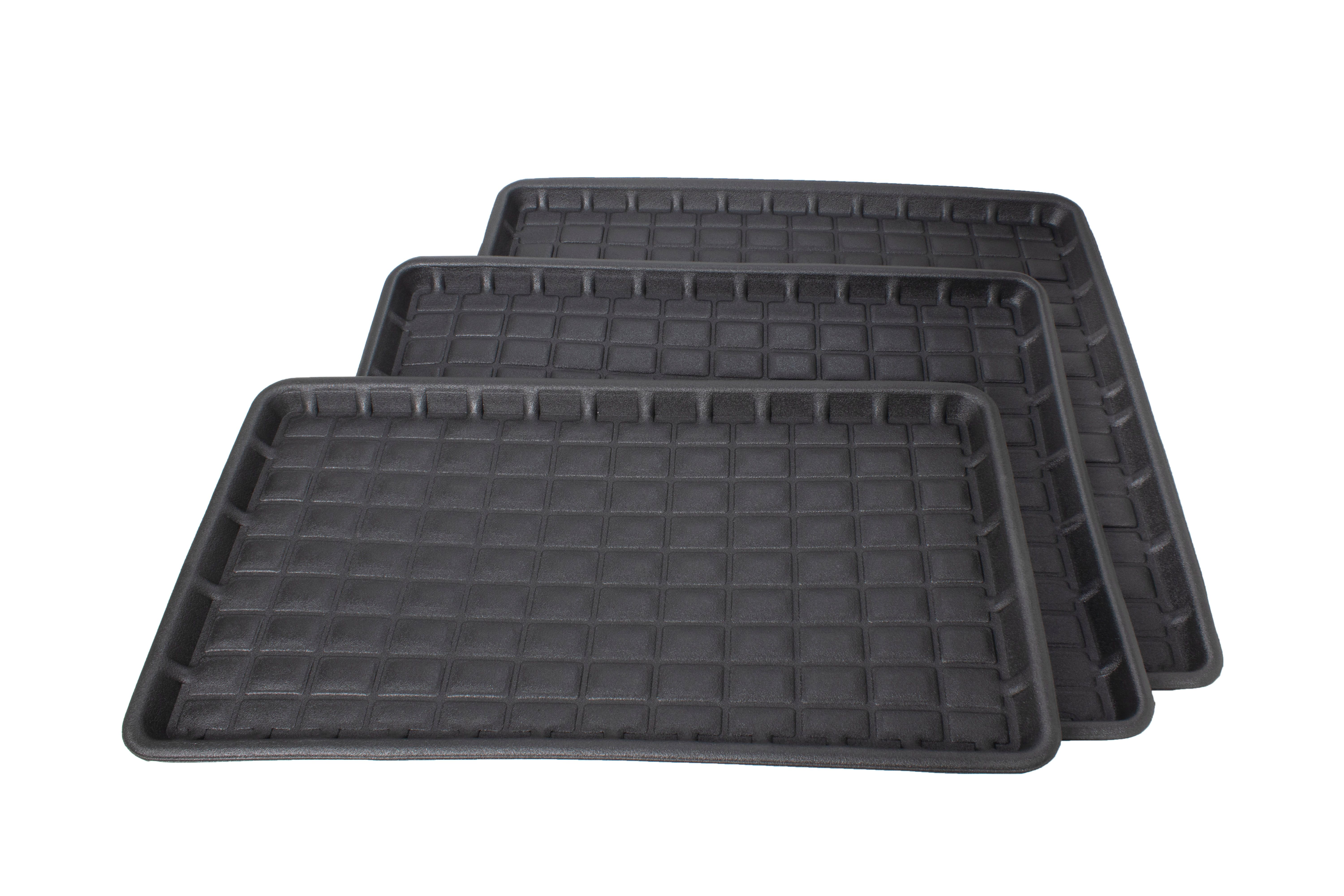 Semi-Custom Gummi-Kofferraummatte, Größe 90 x 100 cm in Schwarz, 1 Stück - ATU