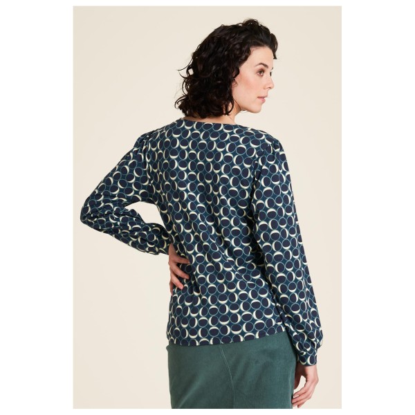 Tranquillo - Women's Jersey-Bluse mit V-Ausschnitt - Longsleeve