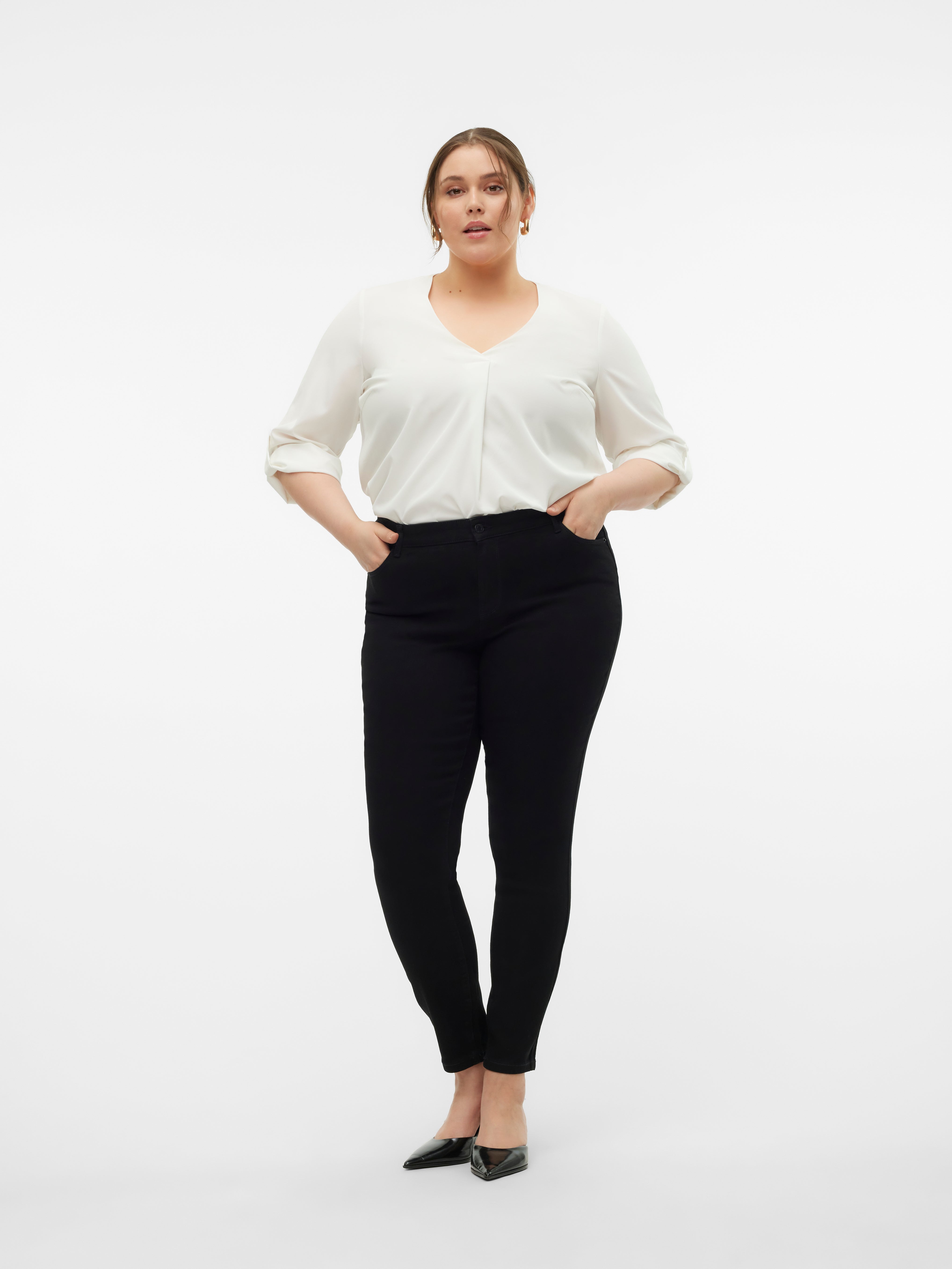 VMCELLY Mid Rise Skinny Fit Jeans