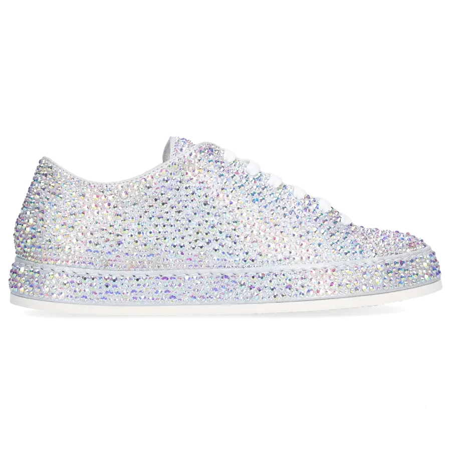Le Silla - Sneaker low PRINCE Veloursleder - silber