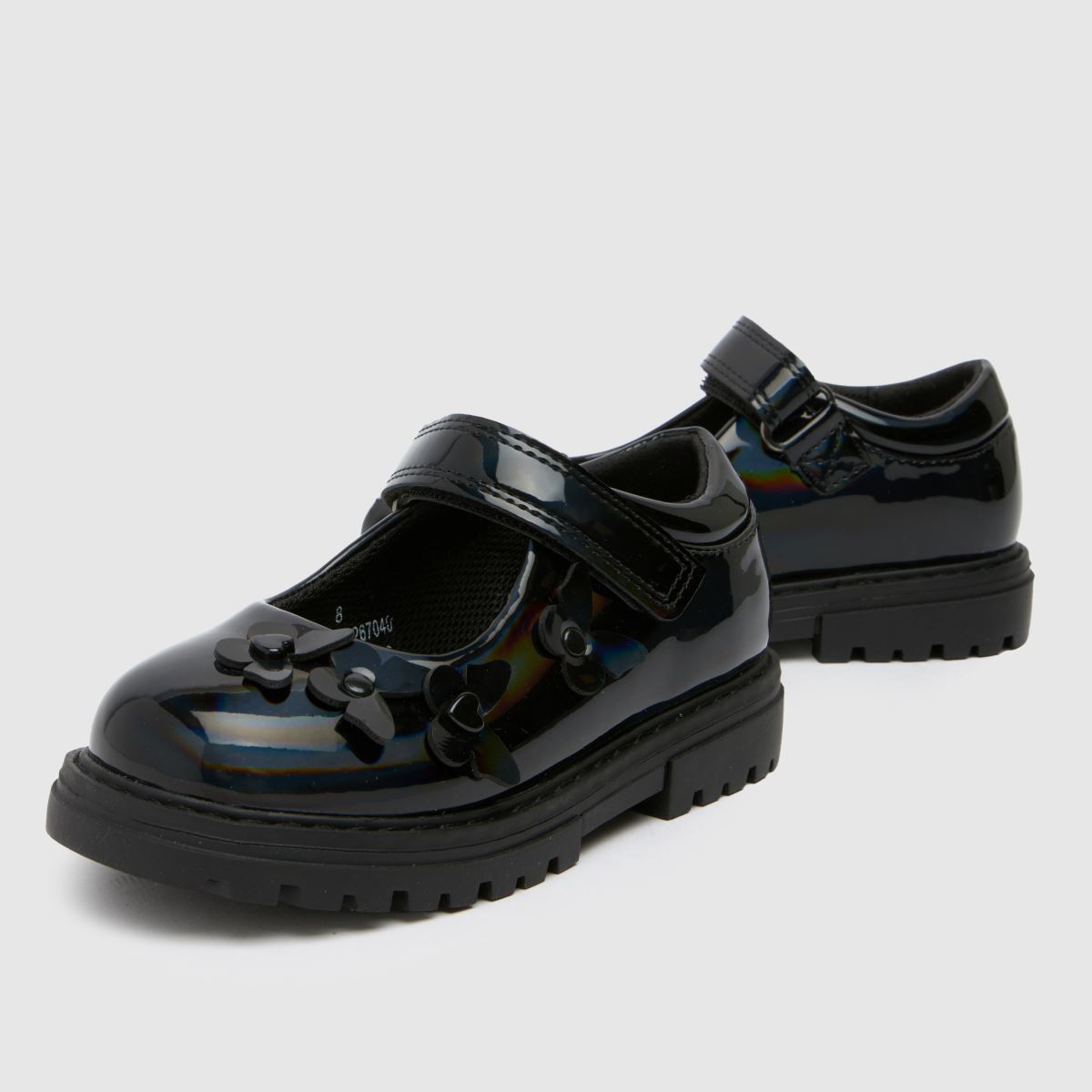 Schuh svarta lush mary jane flickskor småbarn