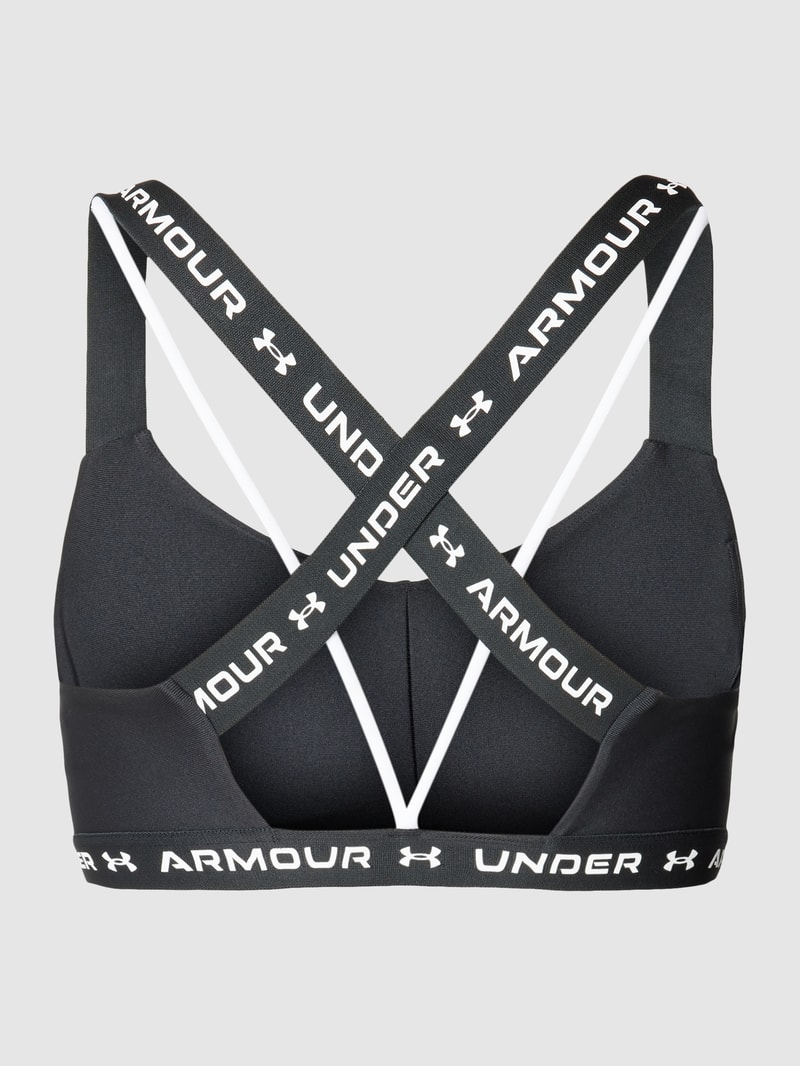Bralette mit Label-Details in schwarz