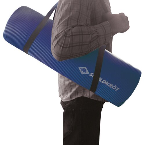 MATTE SCHILDKRÖT FITNESSMATTE XL, 15 MM, 195 X 80 CM, BLAU, RUTSCHFEST, OPTIMAL F