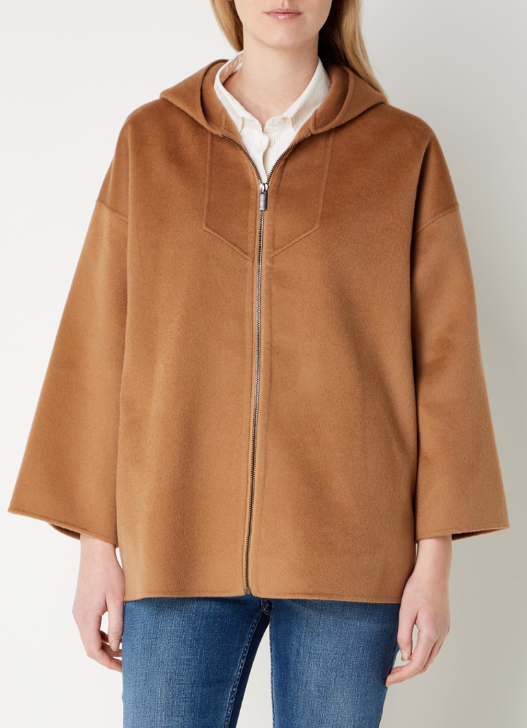 Palton cu glugă din lână Gerard Darel Sacha