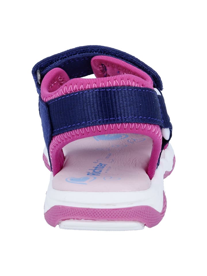 Richter Shoes Sandalen in Dunkelblau/ Pink günstig kaufen