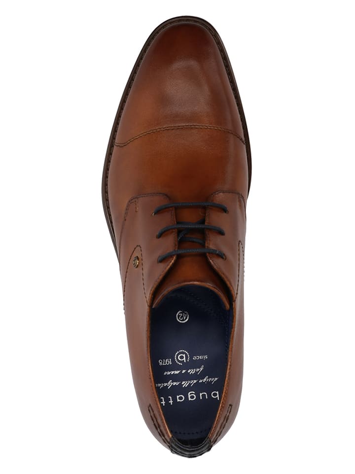 Bugatti Leder-Schnürschuhe 