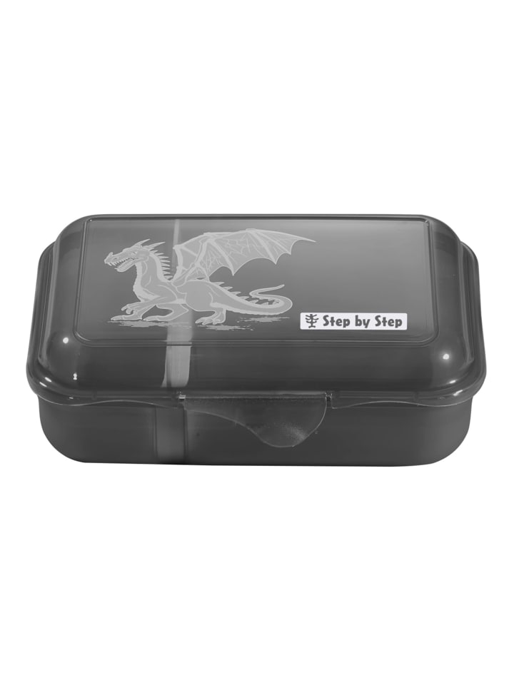 Step by Step Brotzeitbox, mit Klickverschluss in Dragon Drako, Schwarz günstig kaufen onesize