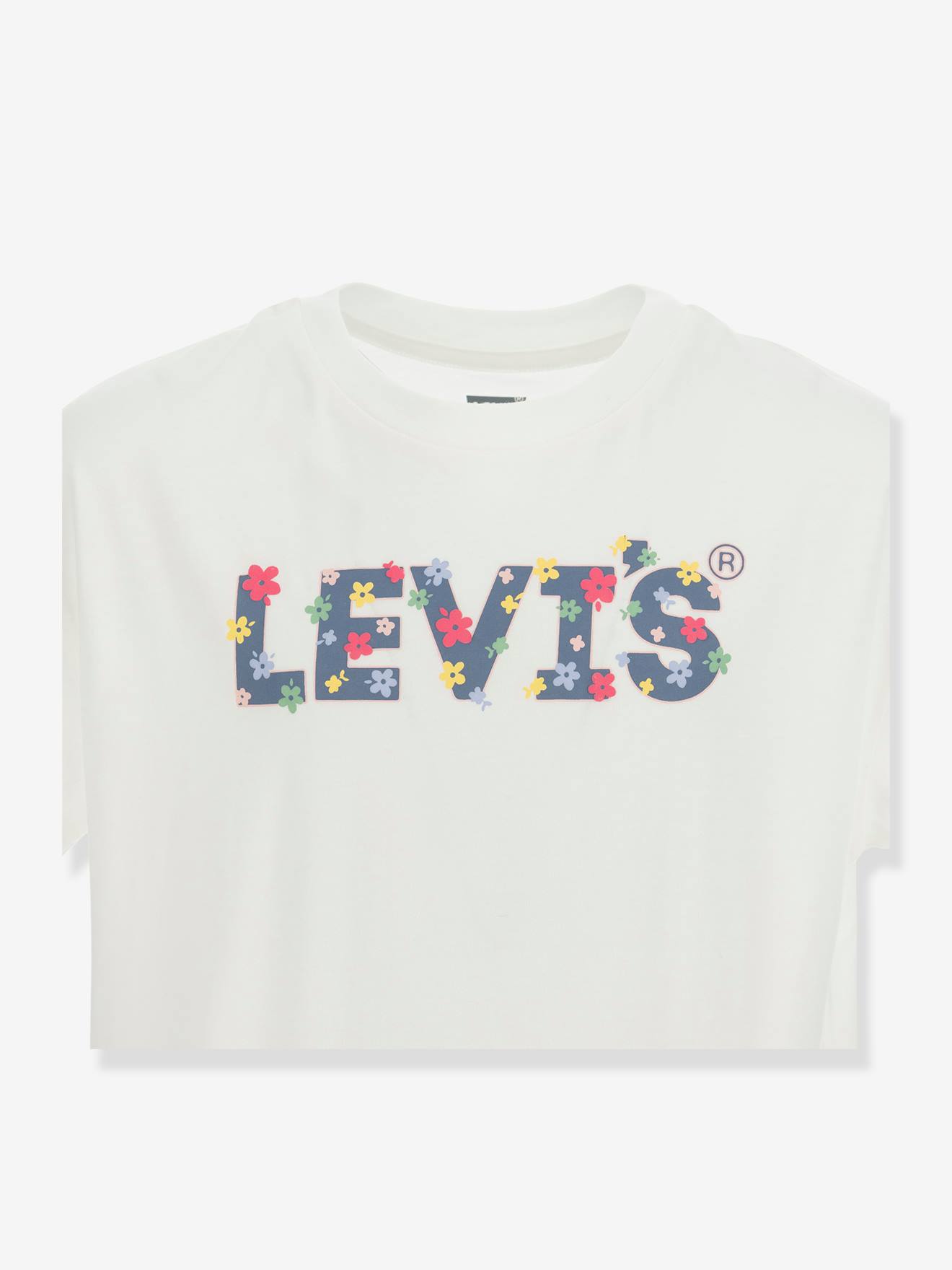 Levis Mädchen T-Shirt Meet and greet Floral Levi's, Bio-Baumwolle - beige