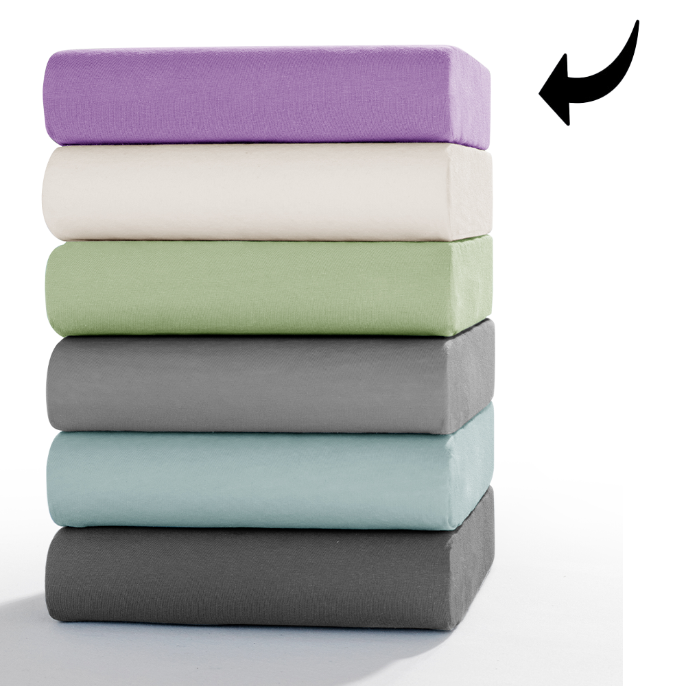 Kinzler Supersoft-Jersey-Spannbetttuch, ca. 140 - 160 x 200 cm