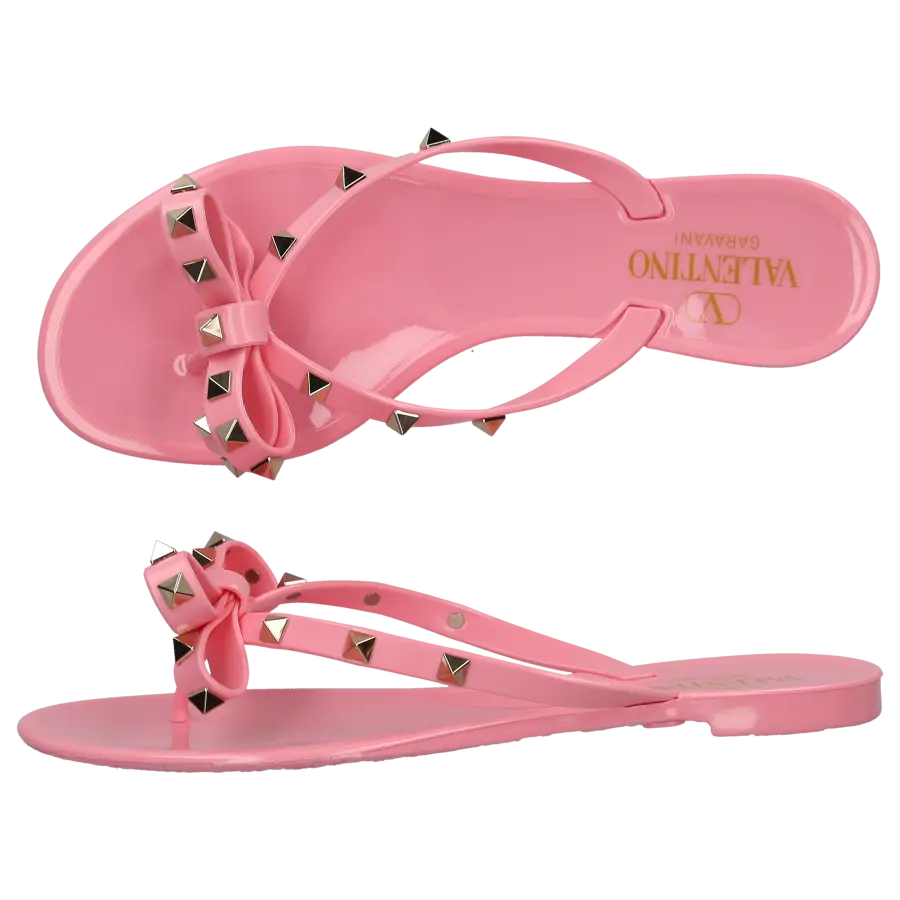 Valentino Garavani - Zehentrenner FLIPFLOPS ROCKSTUD PVC - pink