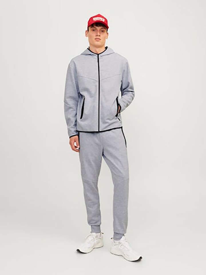 Jack & Jones Sweatjacke in Grau günstig kaufen