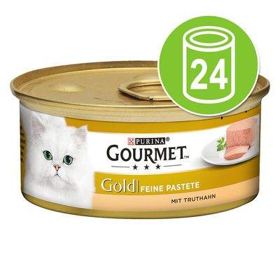 Gourmet Gold Mousse 24 x 85 g Nassfutter für Katzen