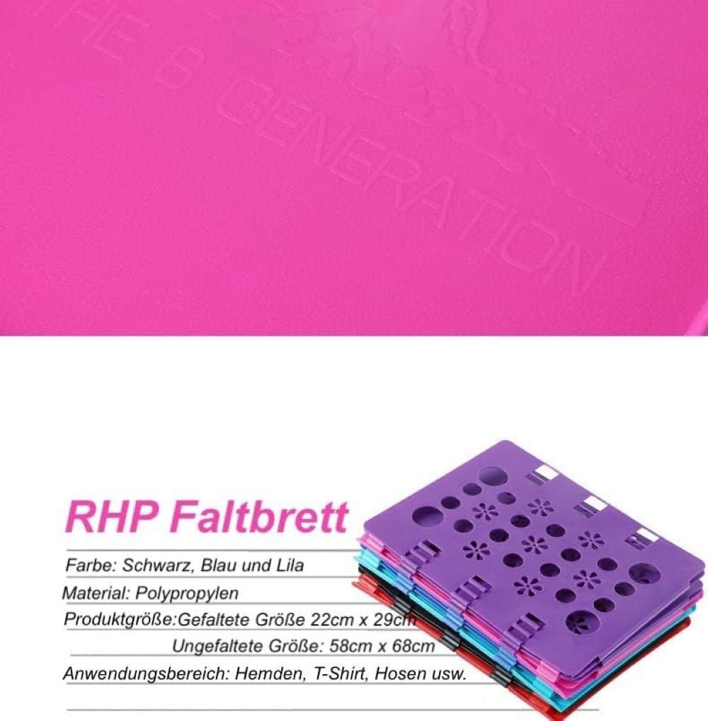 RHP Wäschesortierer Verstellbar Pullover Hosen Hemden Wäsche Faltbrett Falthilfe