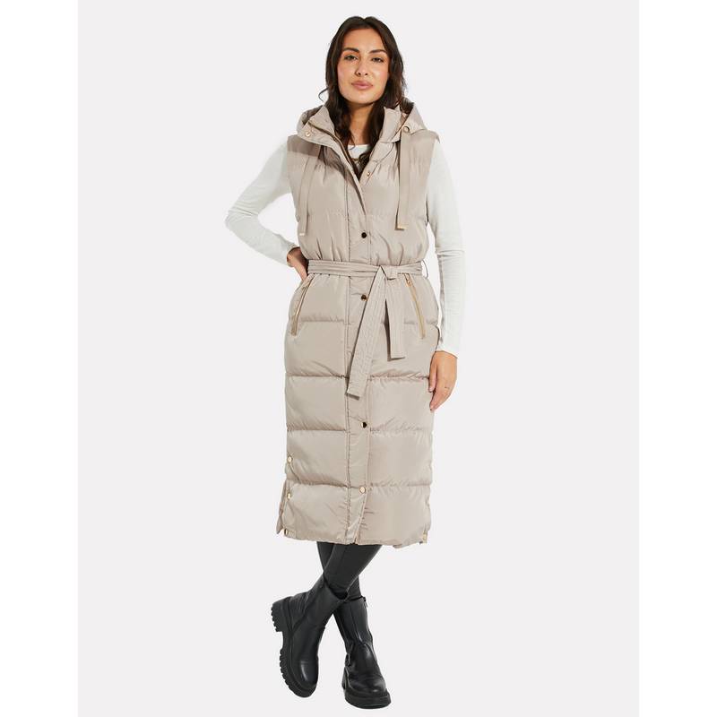 Threadbare THB Robbie Premium Hoodie Gilet Longweste Damen