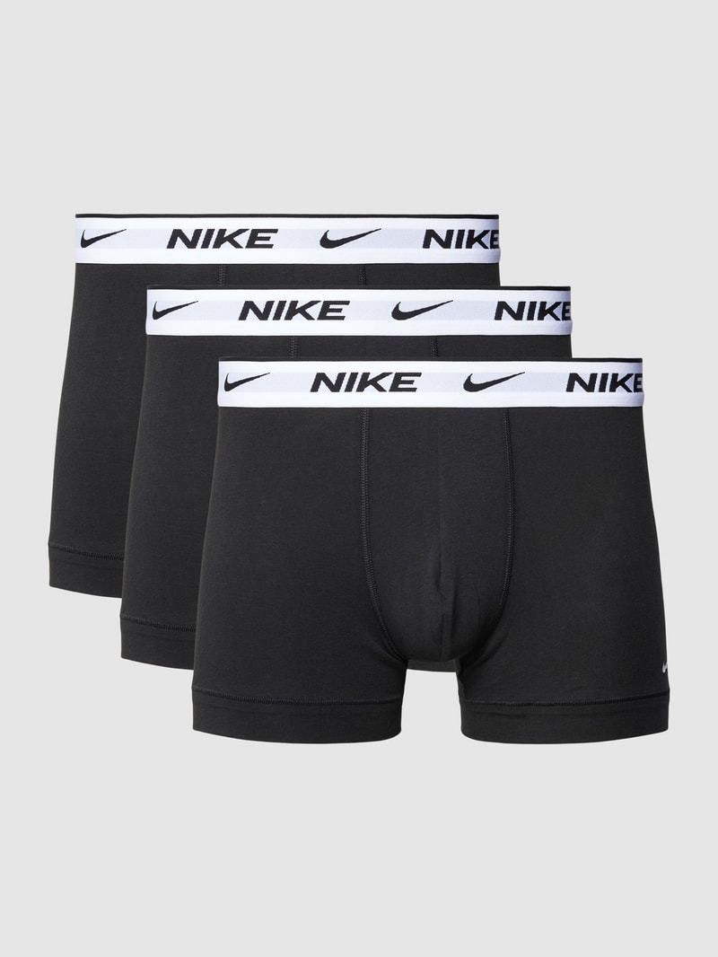 Trunks mit elastischem Logo-Bund in schwarz