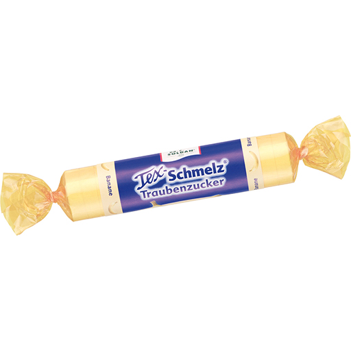 SOLDAN Tex Schmelz Traubenzucker Banane Rolle  33 g