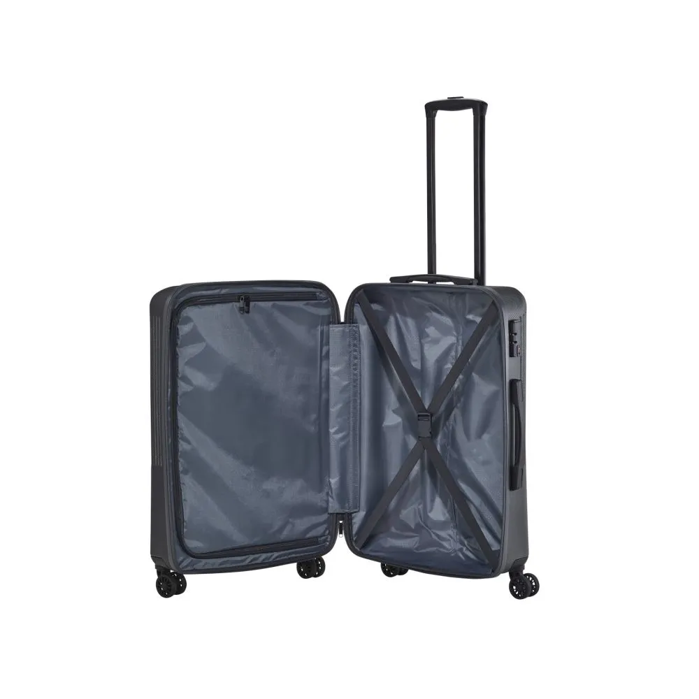 Travelite BALI Trolley mit 4 Rollen Größe M - Anthrazit