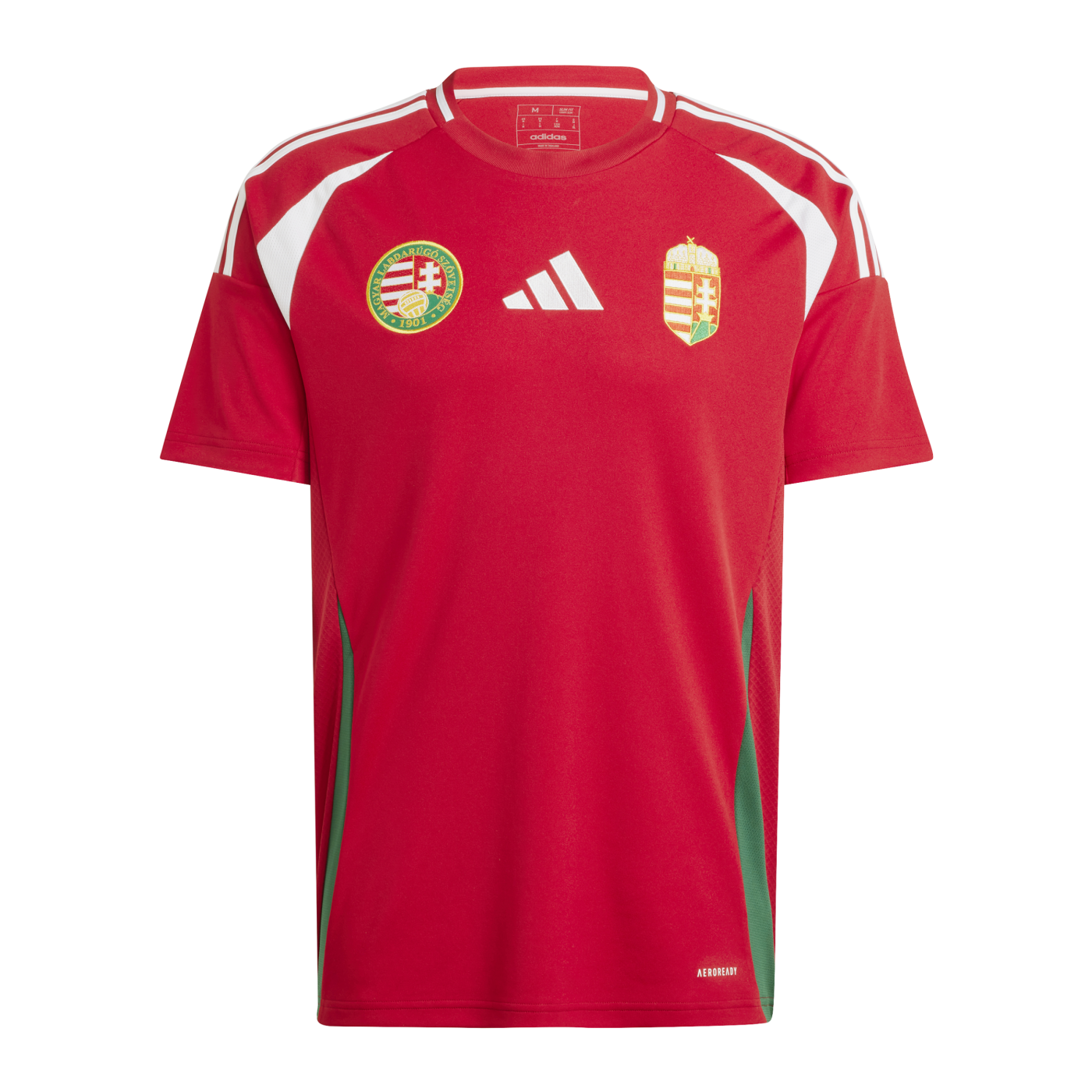 adidas Ungarn Trikot Home EM 2024 Rot Weiss