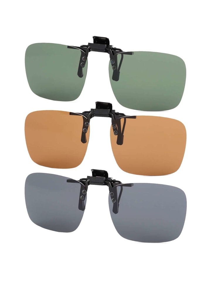 BEZLIT Clip On Sonnenbrille in Set Braun Grau Schwarz günstig kaufen onesize
