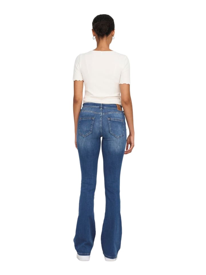 ONLY Jeans ONLBLUSH MID FLARED REA1319 flared in Blau günstig kaufen