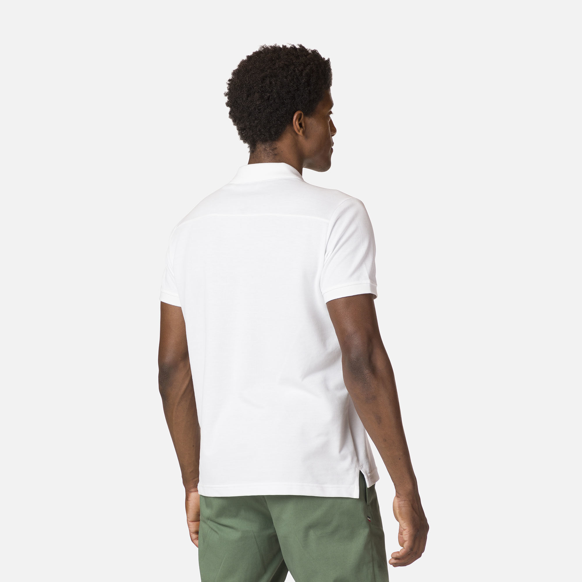 Polo logo à poche homme
