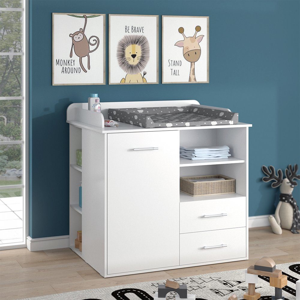 Vicco Wickelkommode Wickeltisch Wickelschrank LEA Weiß