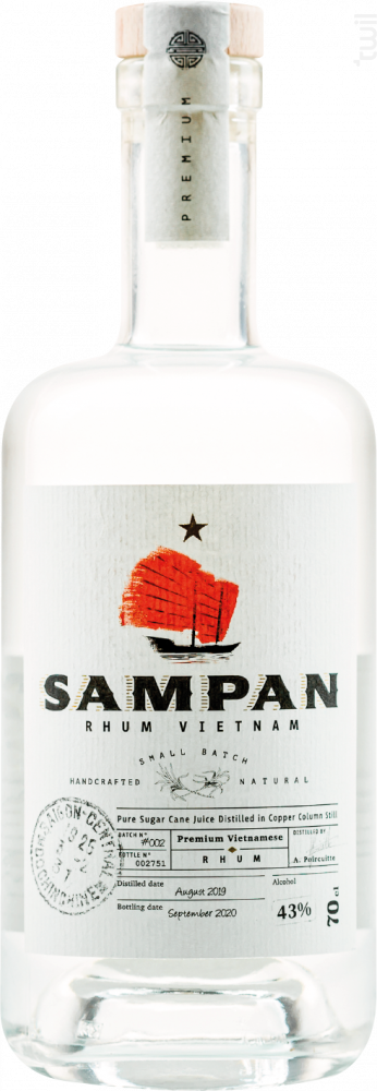 Rhum Blanc Sampan 43° Sampan