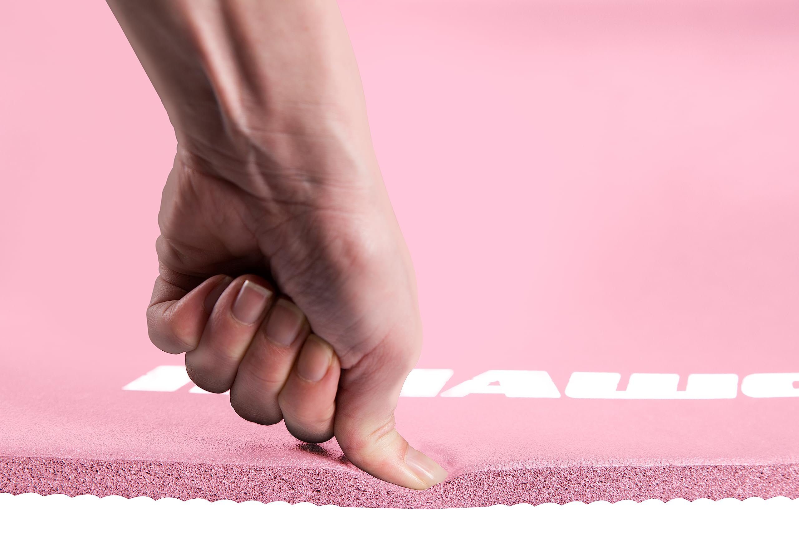 Muawo Fitnessmatte, Yogamatte, Sportmatte und Gymnastikmatte (mit Tragegurt und Trage-/ Aufbewahrungstasche), extra dick 15 mm & extra lang 190 cm, PHTHALATFREI, kein Chemie Geruch