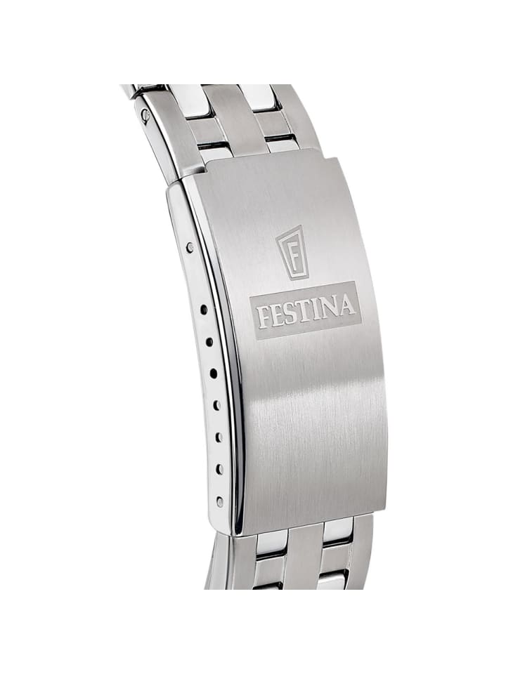 Festina Herrenuhr Quarz Stahl/Blau günstig kaufen onesize