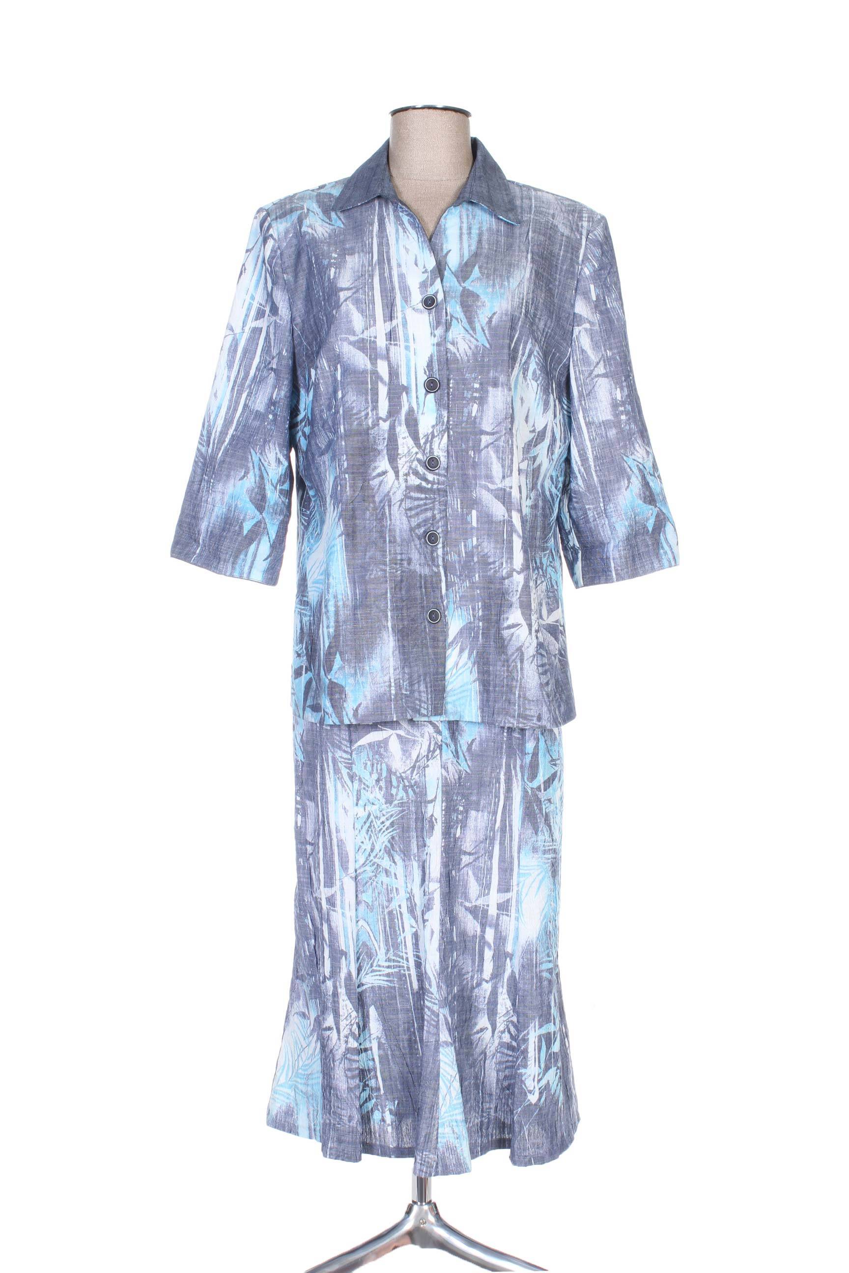 Regine Jupe Veste Femme couleur bleu
