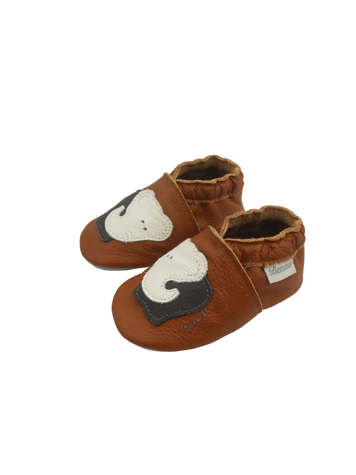 Yalion Leder-Krabbelschuhe 