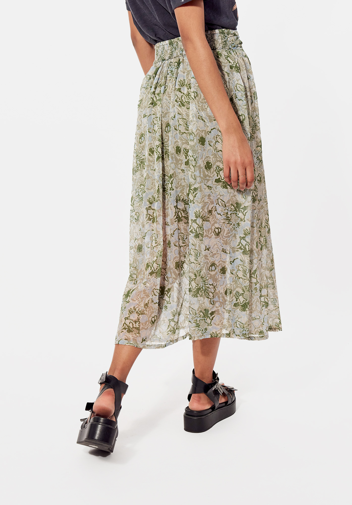 BISHO  Jupe longue fleurie Femme