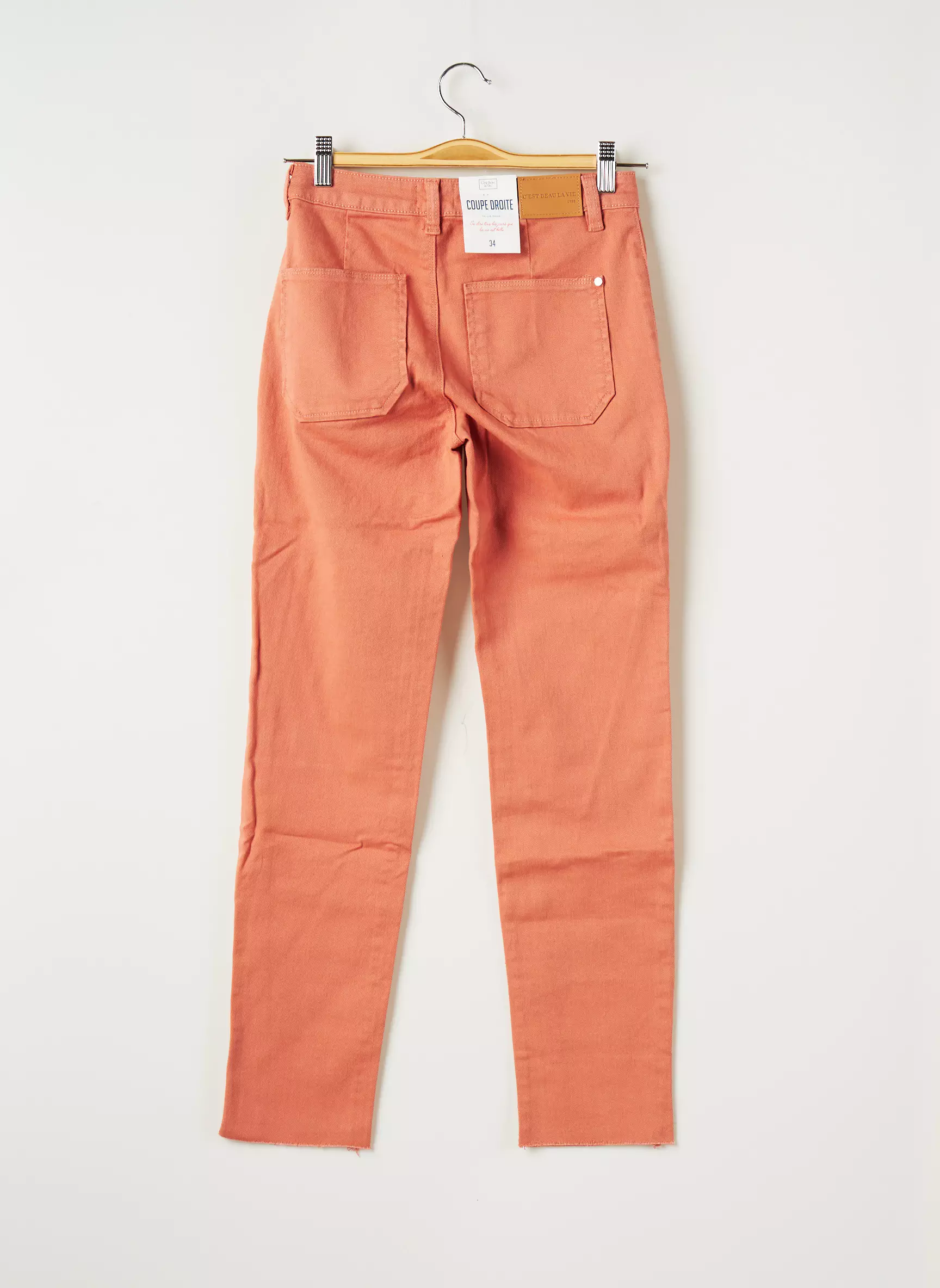 C Est Beau La Vie Pantalons Droits Femme couleur rose