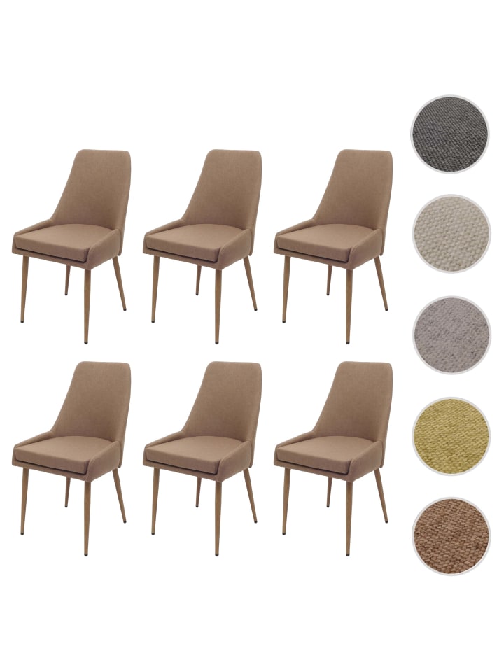 MCW 6er-Set Esszimmerstuhl O27, Braun günstig kaufen onesize
