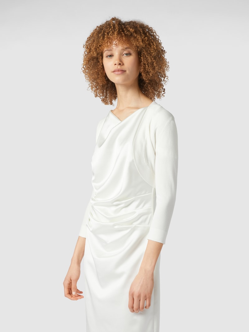 Cocktailjacke aus Feinstrick in offwhite
