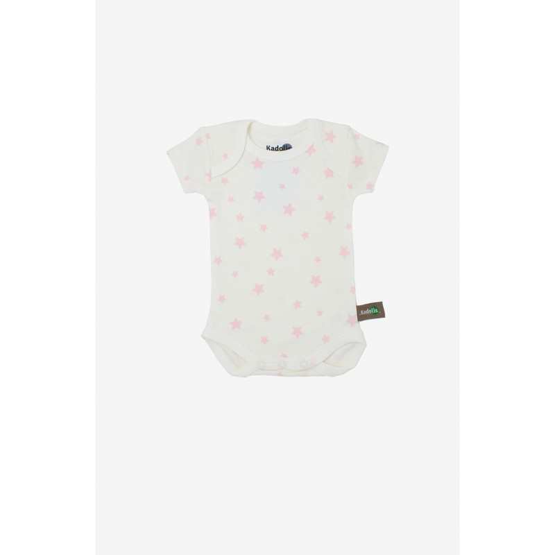 Lot de 3 Body manches courtes en Coton Bio à motifs étoiles