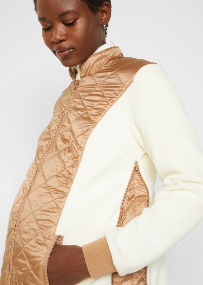 Teddyfleece-Umstandsjacke / Teddyfleece-Tragejacke