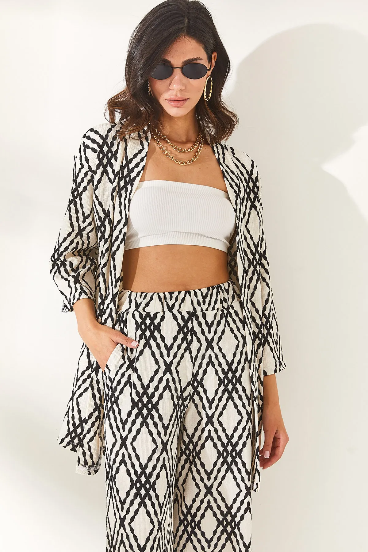 Olalook  Kimono & Kaftan - Schwarz - Regular Fit