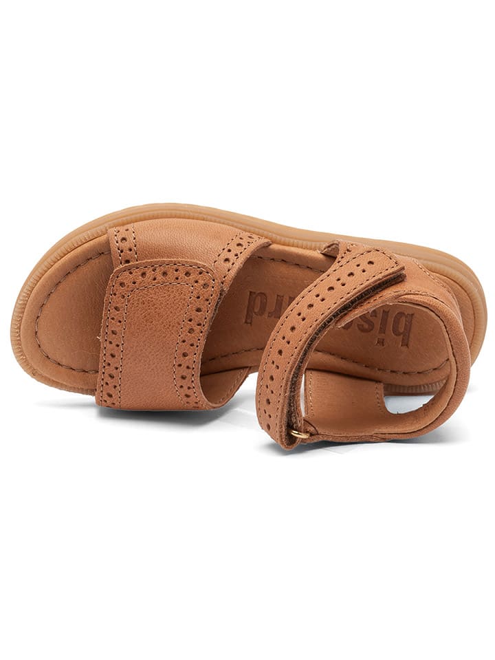 bisgaard Leder-Sandalen in Hellbraun günstig kaufen