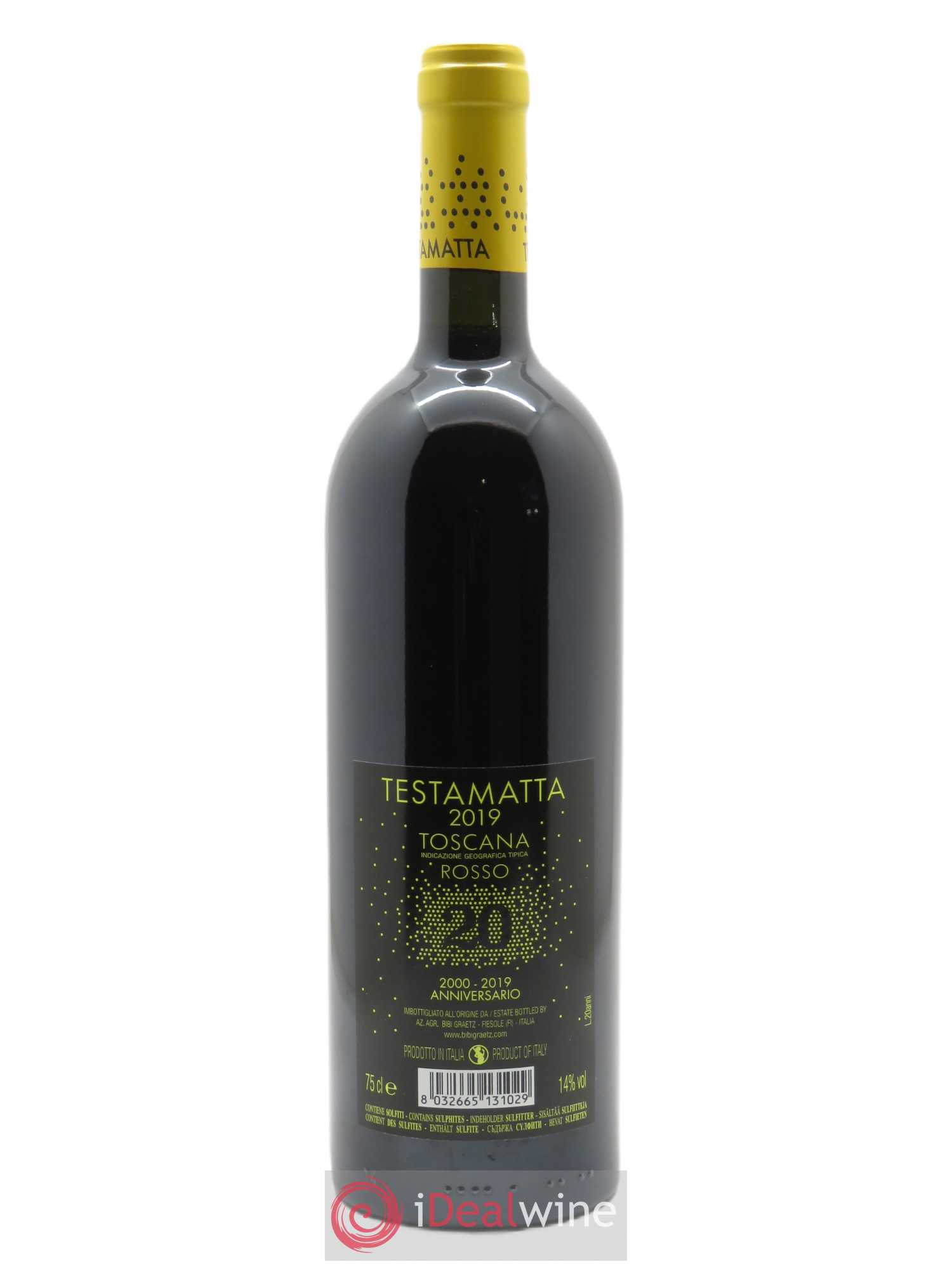 Toscana IGT Testamatta Bibi Graetz  2019 - Lot de 1 Bouteille