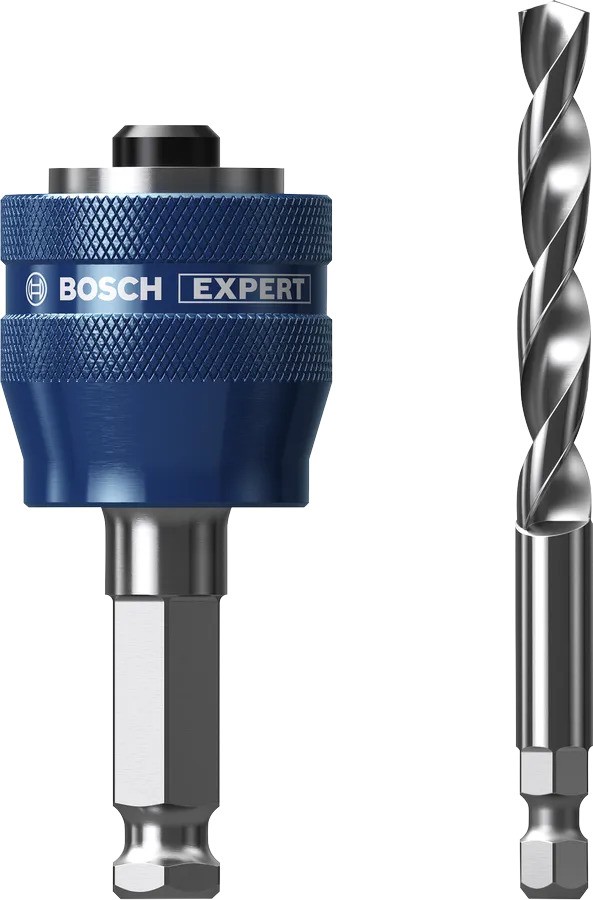 Adaptor sistem Bosch Blue Accessories 2608901966 Expert Power Change Plus 11 mm pentru carote 14-210 mm + burghiu de centrare Ø7,15 x 60 x 105 mm