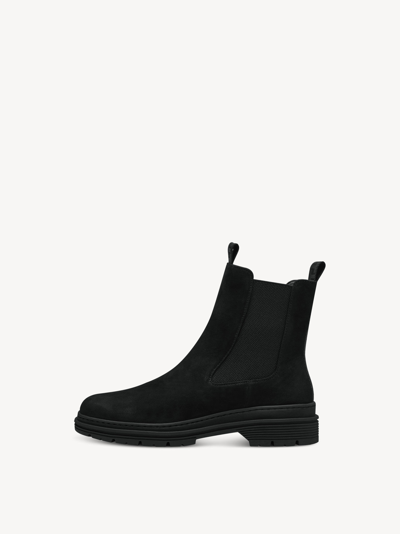 Bottine Chelsea en cuir - noir