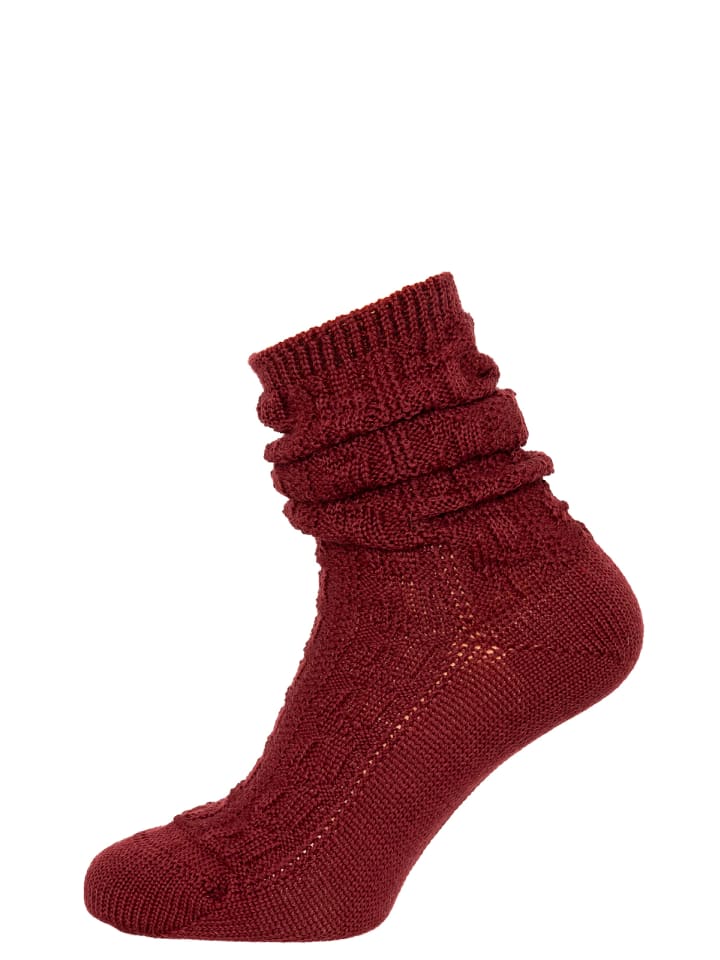 Lusana Strumpf L5697 in rot günstig kaufen