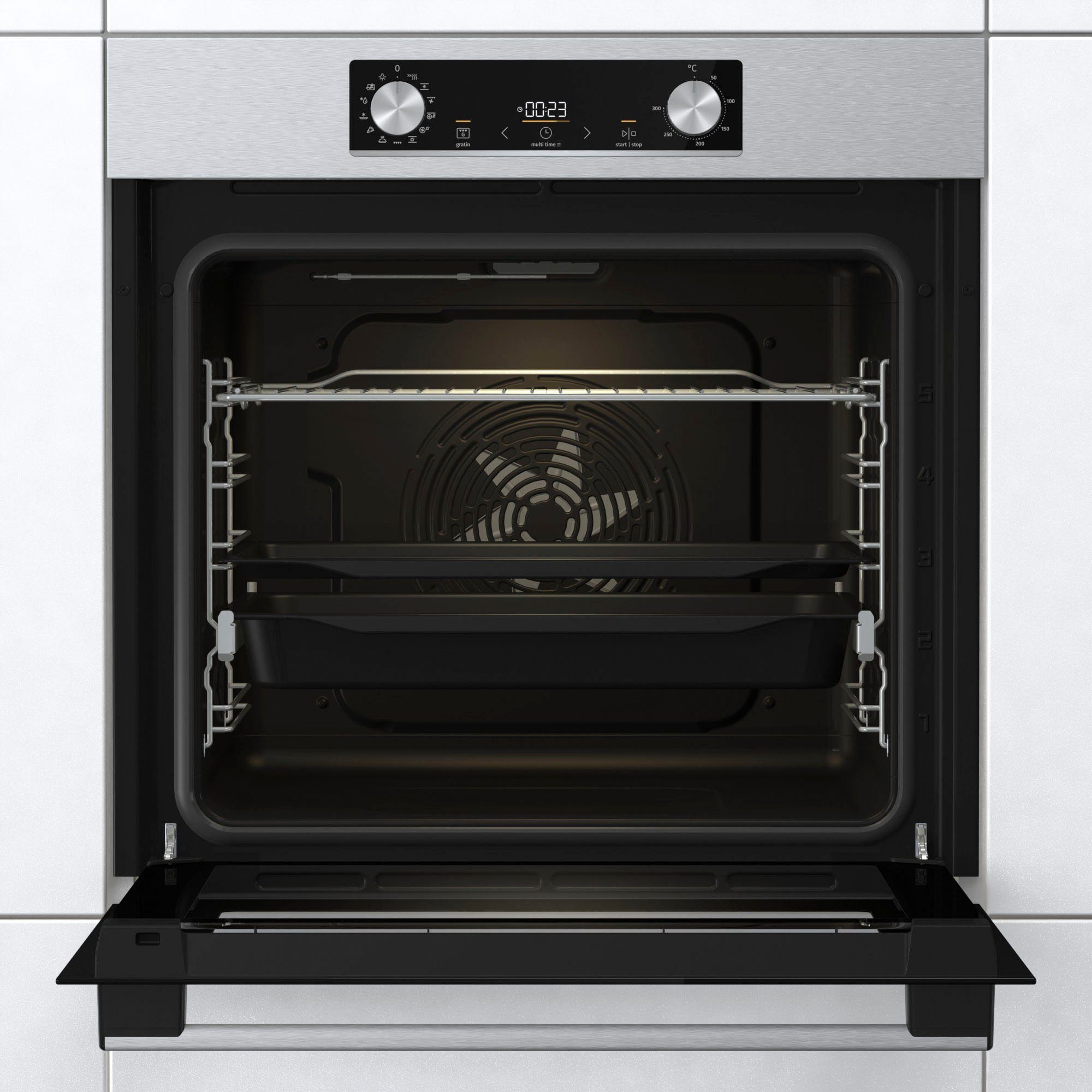 GORENJE Backofen-Set Steam Set, mit 1-fach-Teleskopauszug