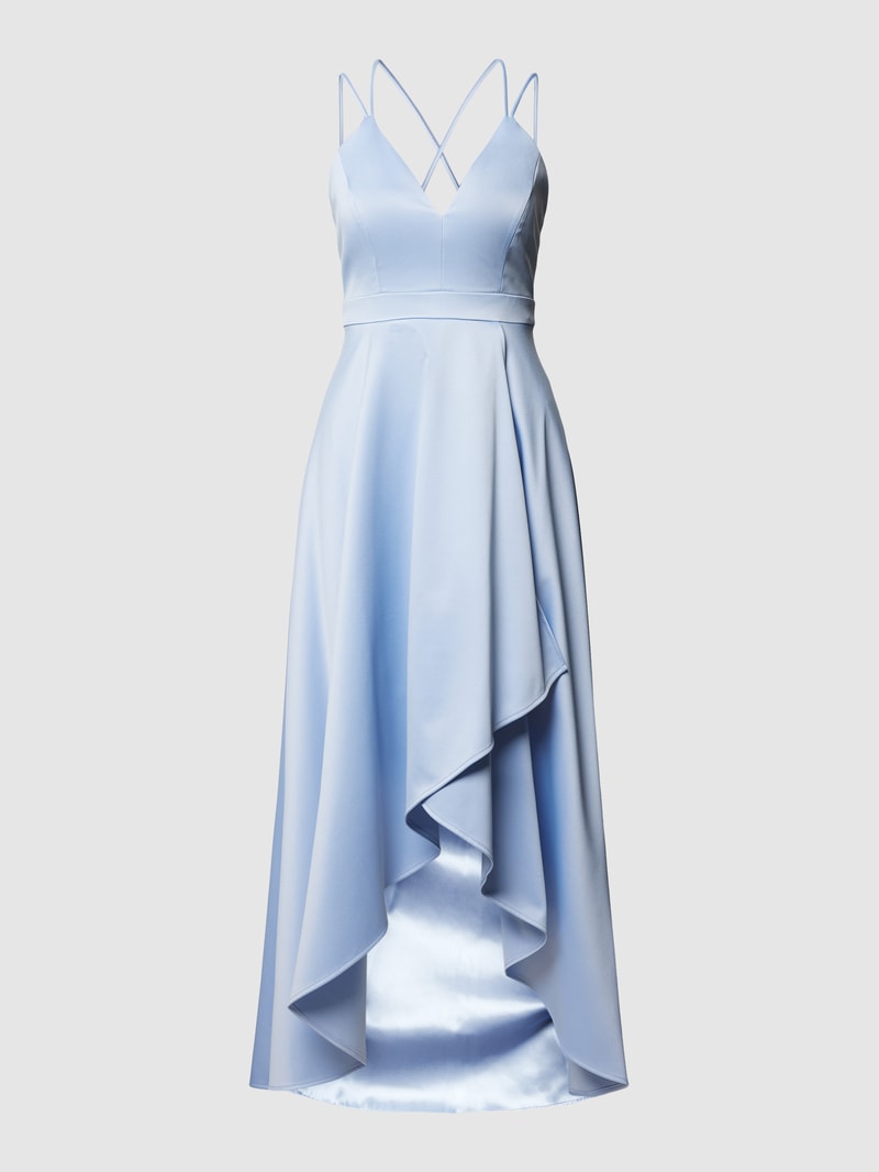 Abendkleid mit Herz-Ausschnitt in bleu