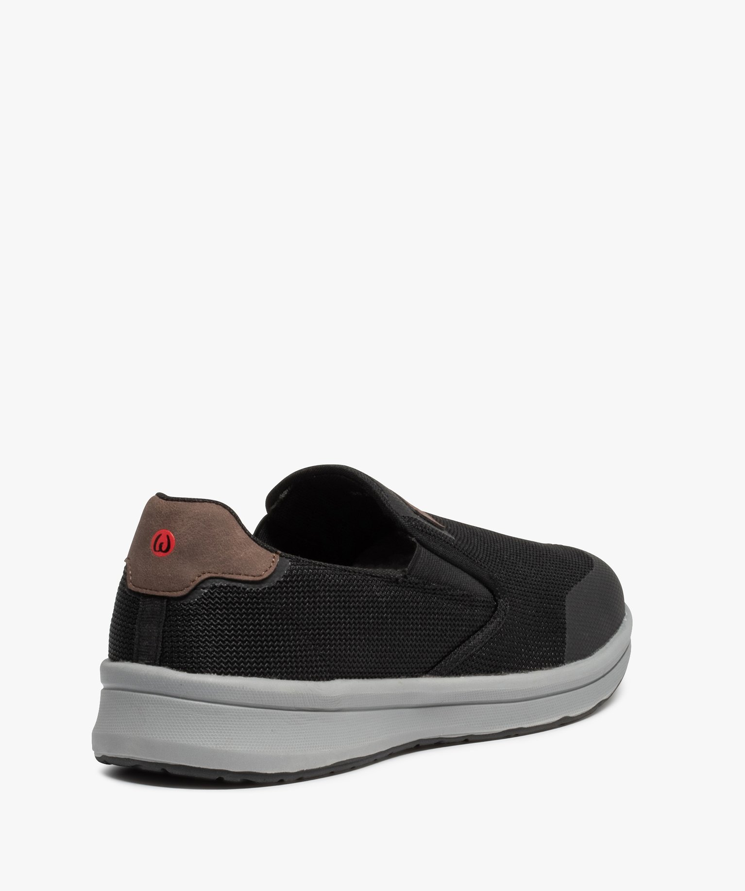 Mocassins homme confort en mesh - Wellness noir | GEMO