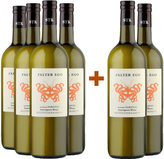 4+2 Paket Falter Ego Sauvignon Blanc trocken - Weingut Hannes Sabathi